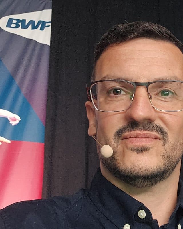 Stefan Ljutzkanov at the BWF World Coaching Conference 2025 in Paris